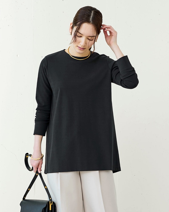 スマートクルー・フレア／8分袖・ドゥクラッセTシャツ