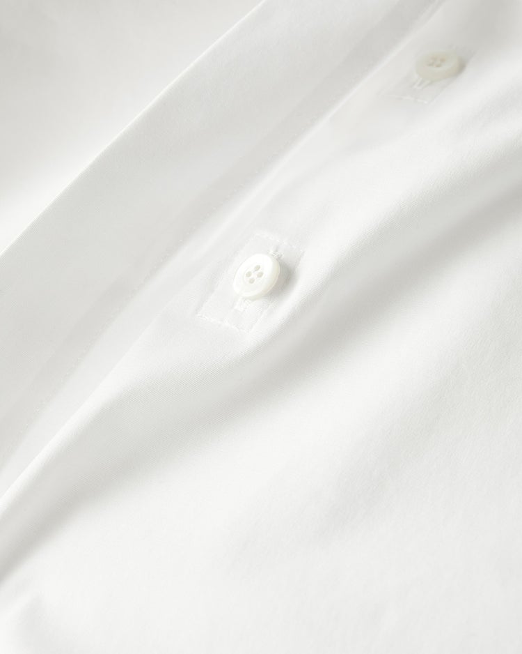ストレッチコットン・アシンメトリーシャツ 詳細画像 ホワイト 4
