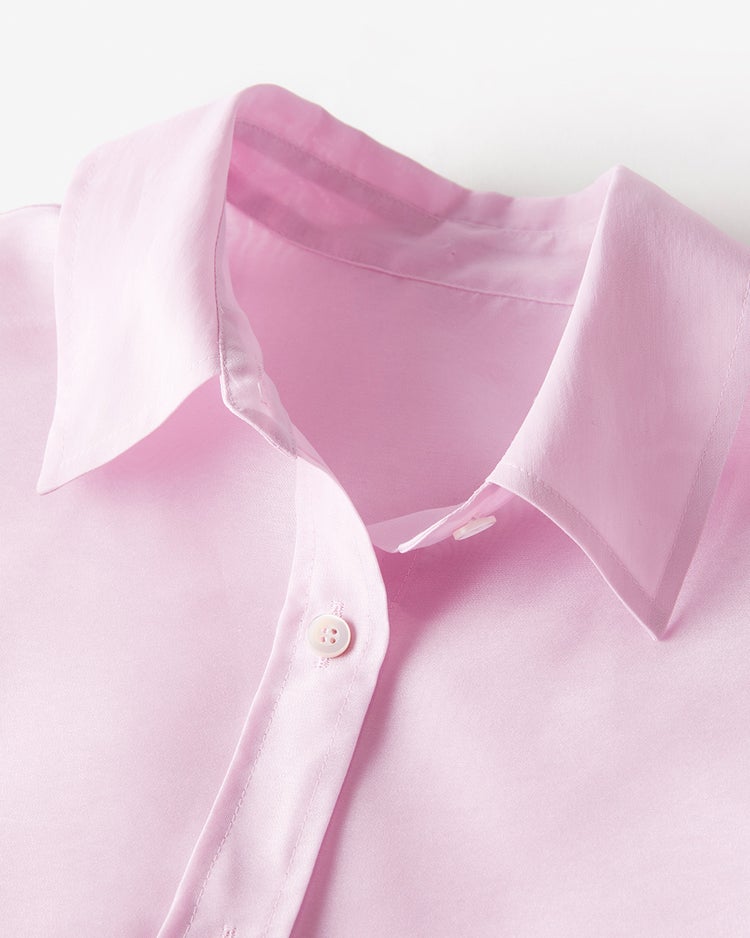 オーガンジー・シャツブラウス 詳細画像 ピンク 3