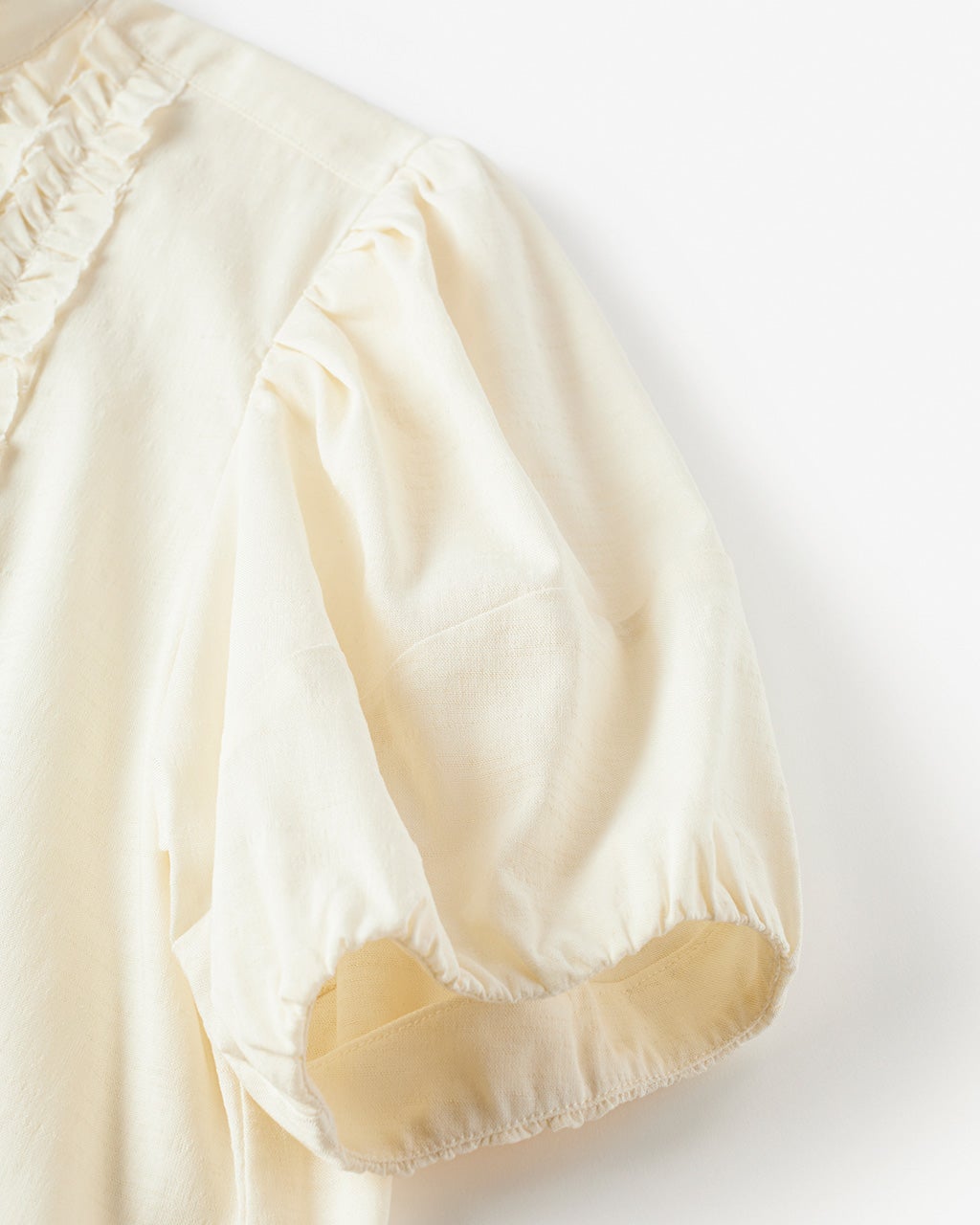 ソフトスラブ・フロントフリルブラウス/40代50代からのレディース