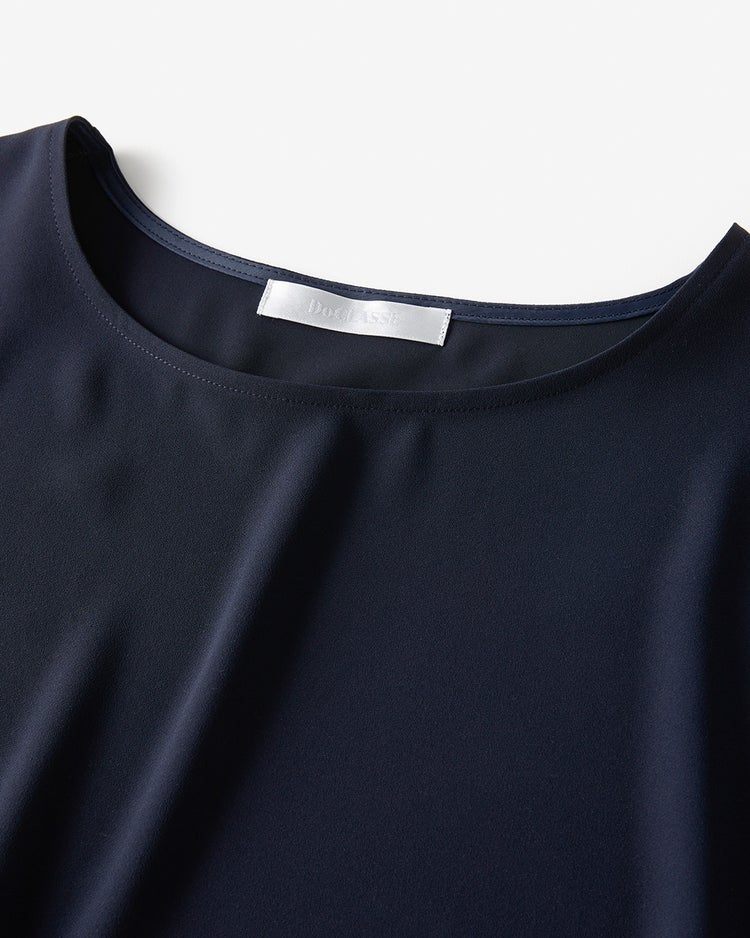 異素材コンビ・ジョーゼットプルオーバー 詳細画像 ミッドナイトブルー 3