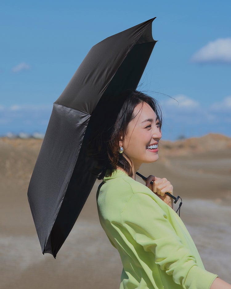 パーフェクトシェード100・折りたたみパラソル 詳細画像 ブラック 1