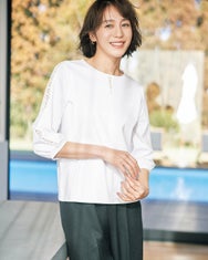 レースデザイン／パフ袖・ドゥクラッセTシャツ