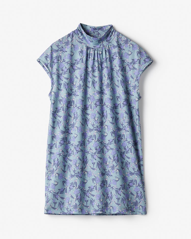 UVスラブ・ハイネックフレンチトップス 詳細画像 グレーパターン 4