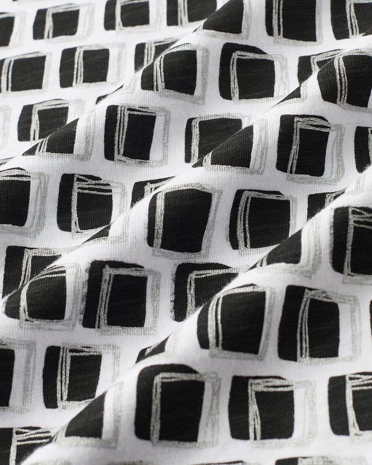 綿スラブ・クルーネックT 詳細画像 ブラックパターン 3