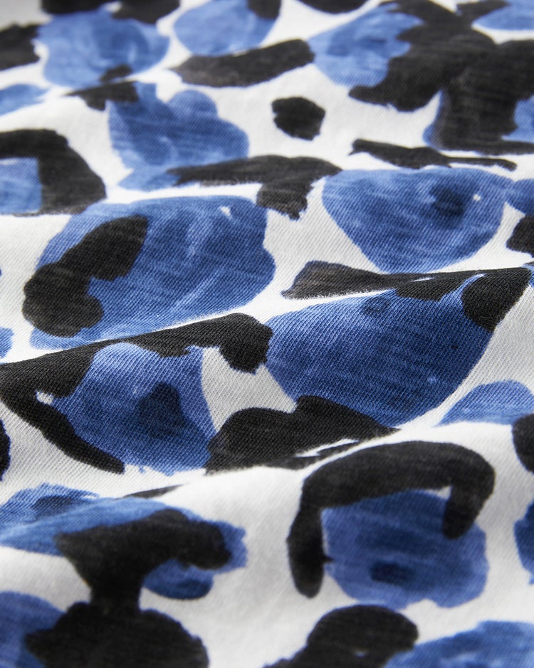 綿スラブ・クルーネックT 詳細画像 ブルー・パターン 4