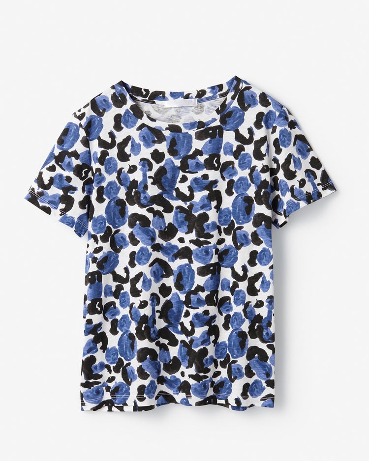 綿スラブ・クルーネックT 詳細画像 ブルー・パターン 5