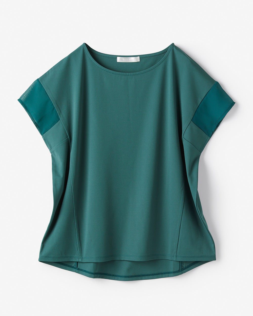 プリマクラッセ　2枚セット　半袖シルク混カットソーと水色シフォン素材カットソー プリマクラッセ 2枚セット 半袖シルク混カットソーと水色