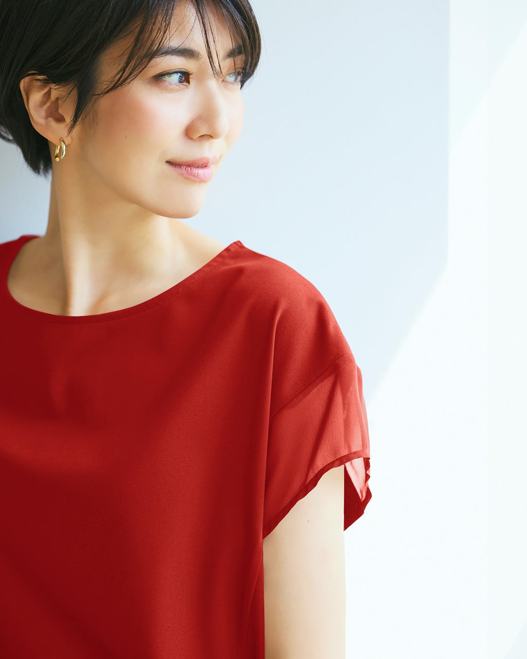 シフォンスリーブ・Tブラウス/DoCLASSE