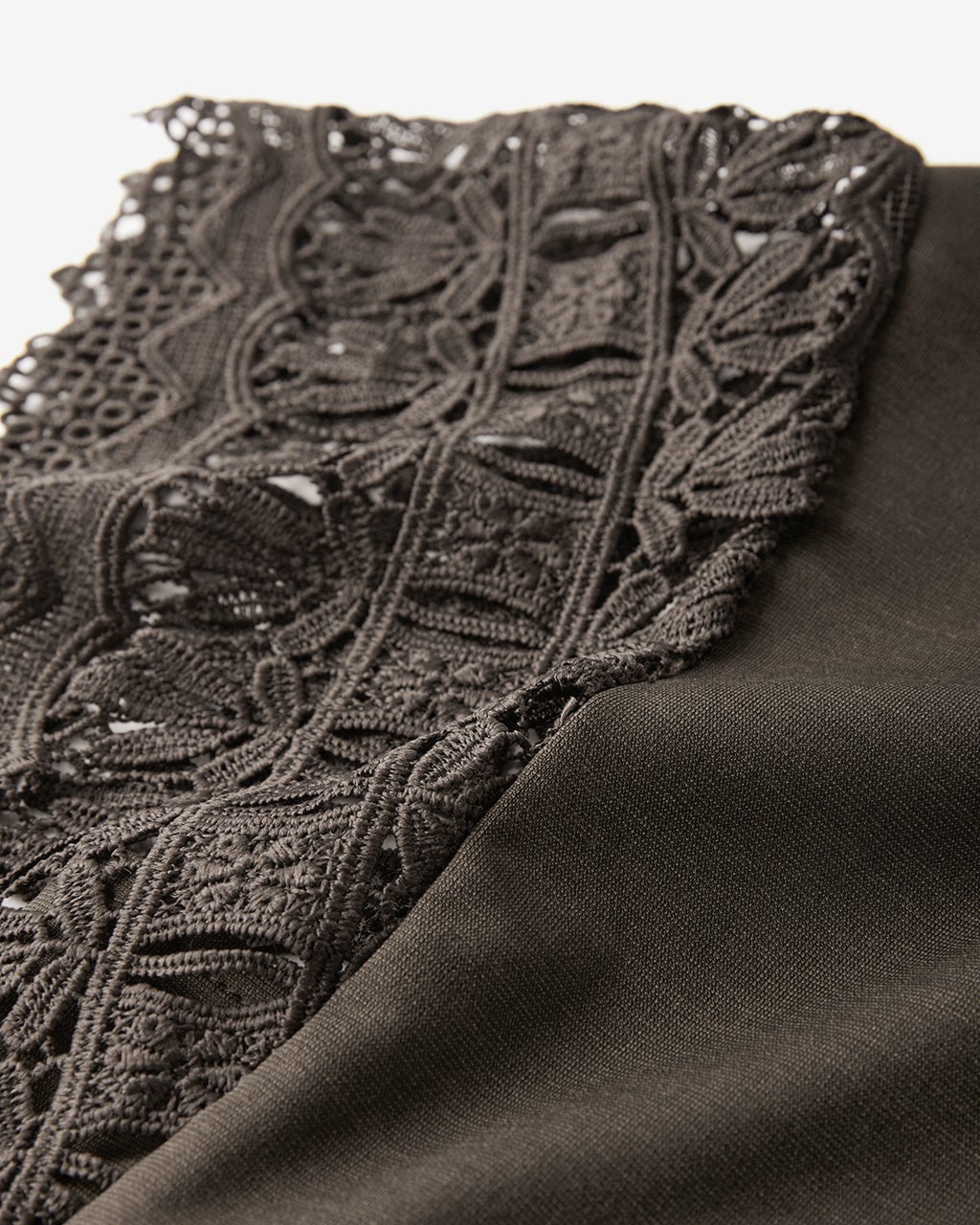 再値下げ　ランバンレースワンピース40 LANVIN en Bleu(ランバン オン ブルー)｜ミニフラワーレース