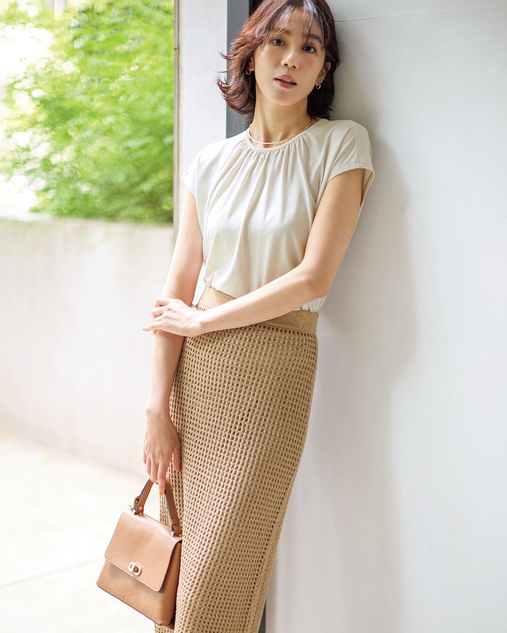 ✨日本製✨ ウヴラージュクラス カットソー ブラウス フレンチスリーブ ギャザー 8029wh-m_700x.jpg?v=1715924713
