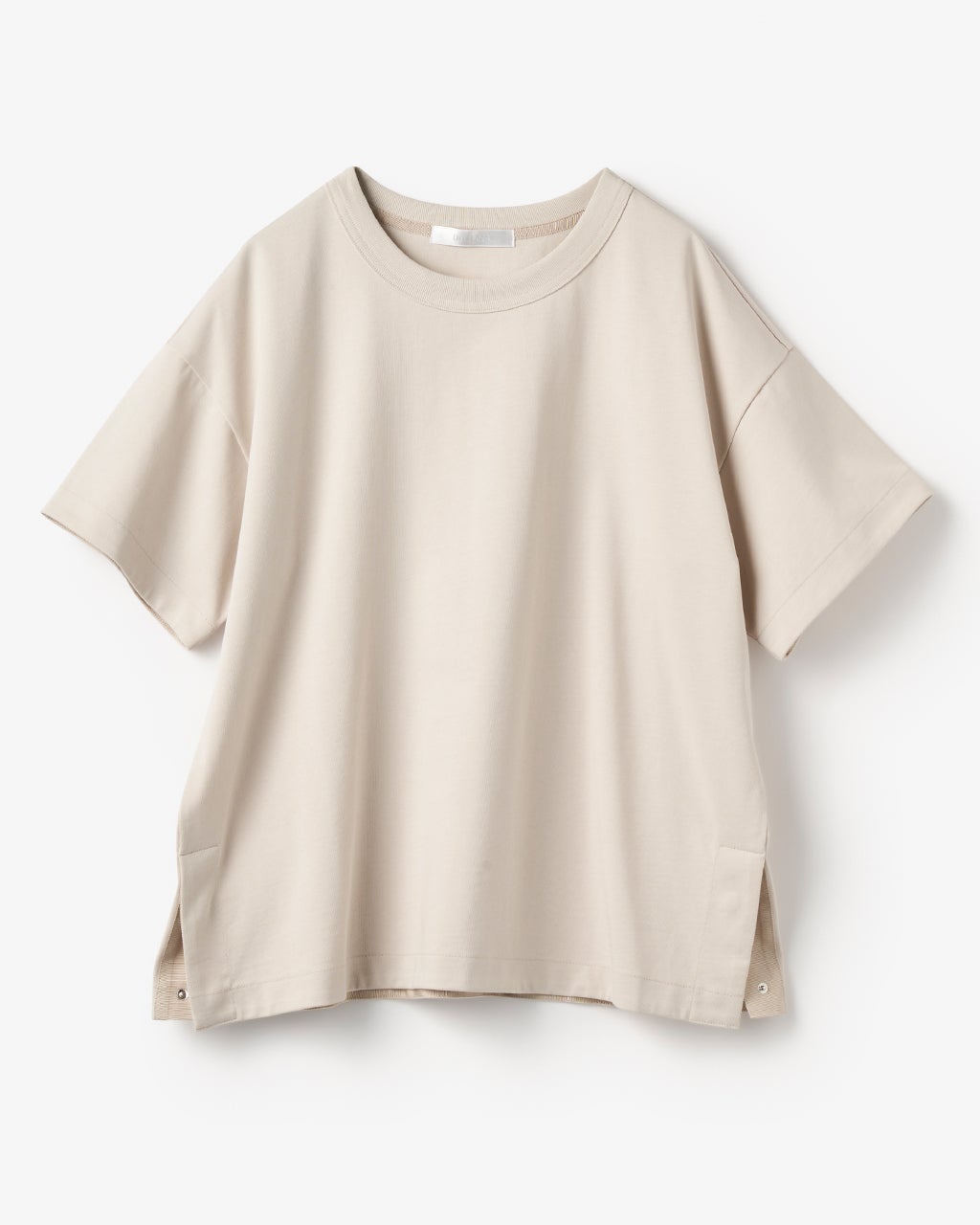 高密度シルコットン・クルーネックT/40代50代からのレディース