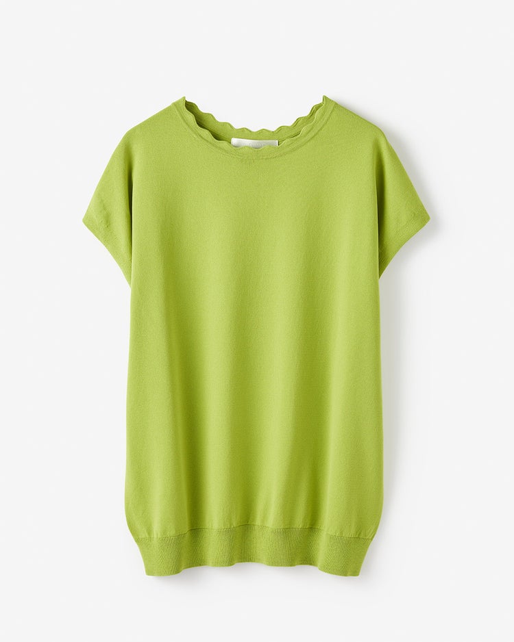 UVニット・スカラッププルオーバー 詳細画像 ライトグリーン 3