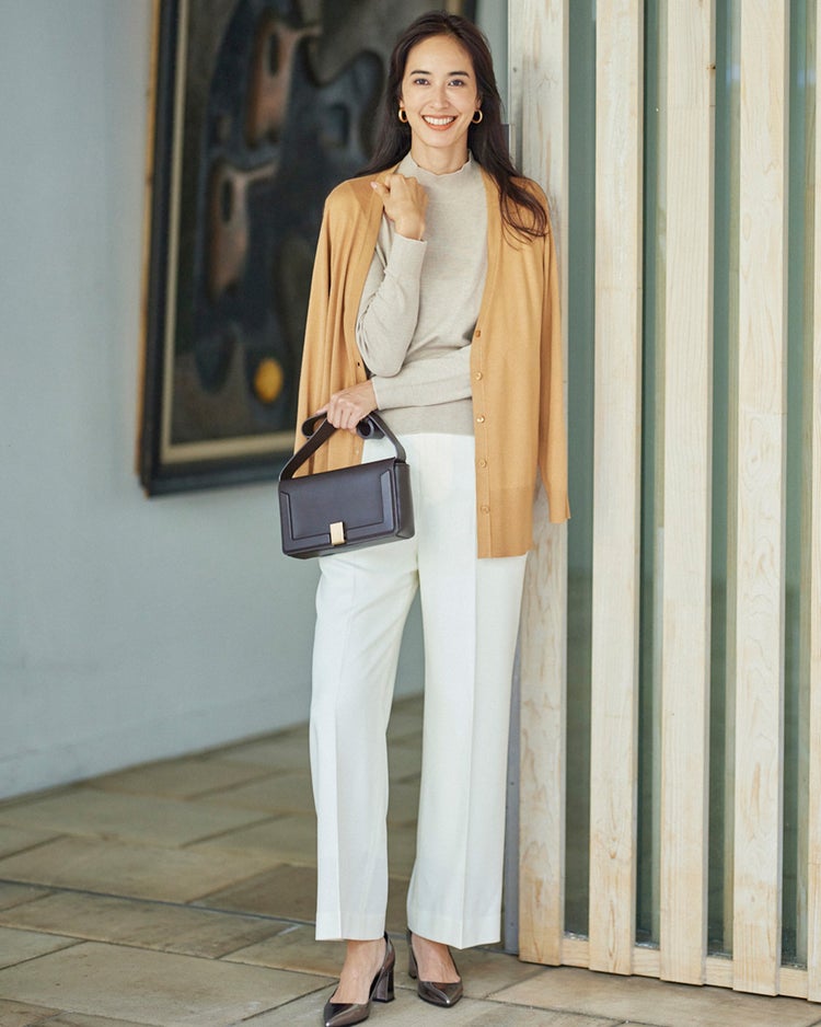 シルクフィール・アンサンブルニット 詳細画像 ライトキャメル 1