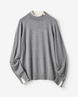 シルクフィール・ダブルカフスハイネック