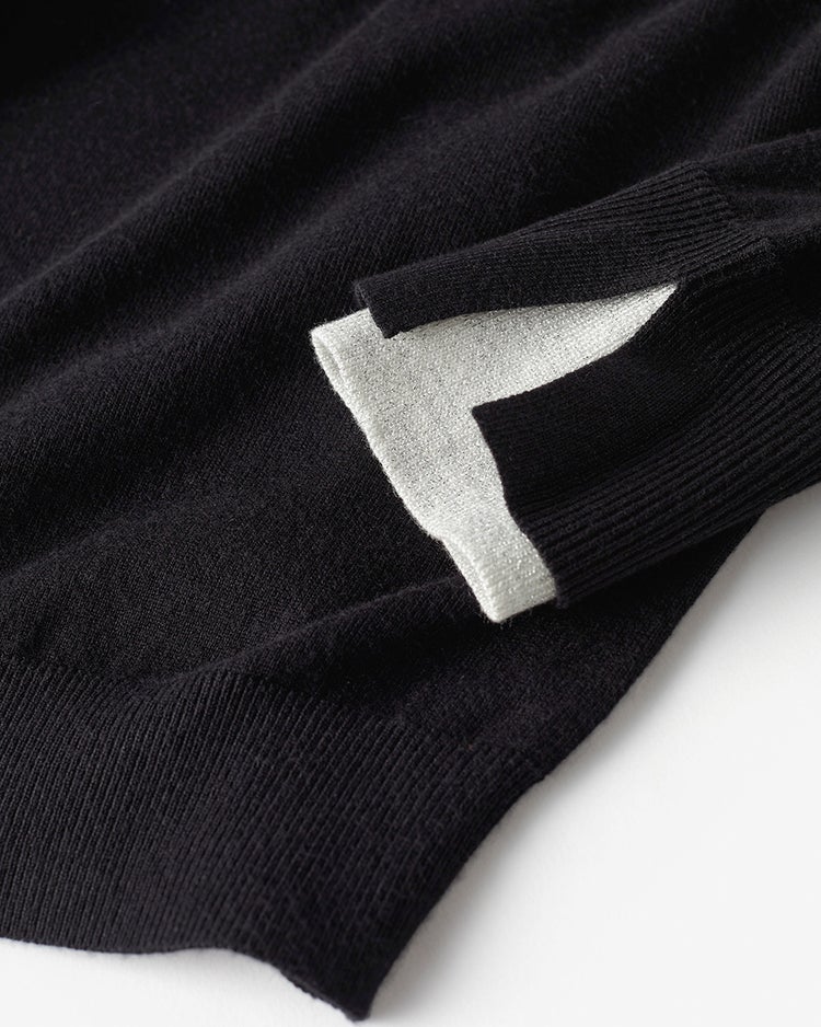 シルクフィール・ダブルカフスハイネック 詳細画像 ブラック 5