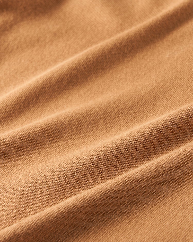 シルクフィール・ダブルカフスハイネック 詳細画像 キャメルＸオフ 3