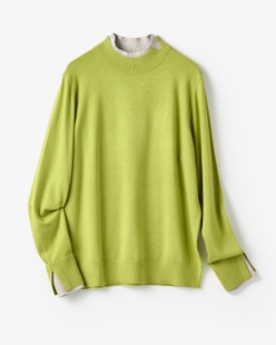 シルクフィール・ダブルカフスハイネック