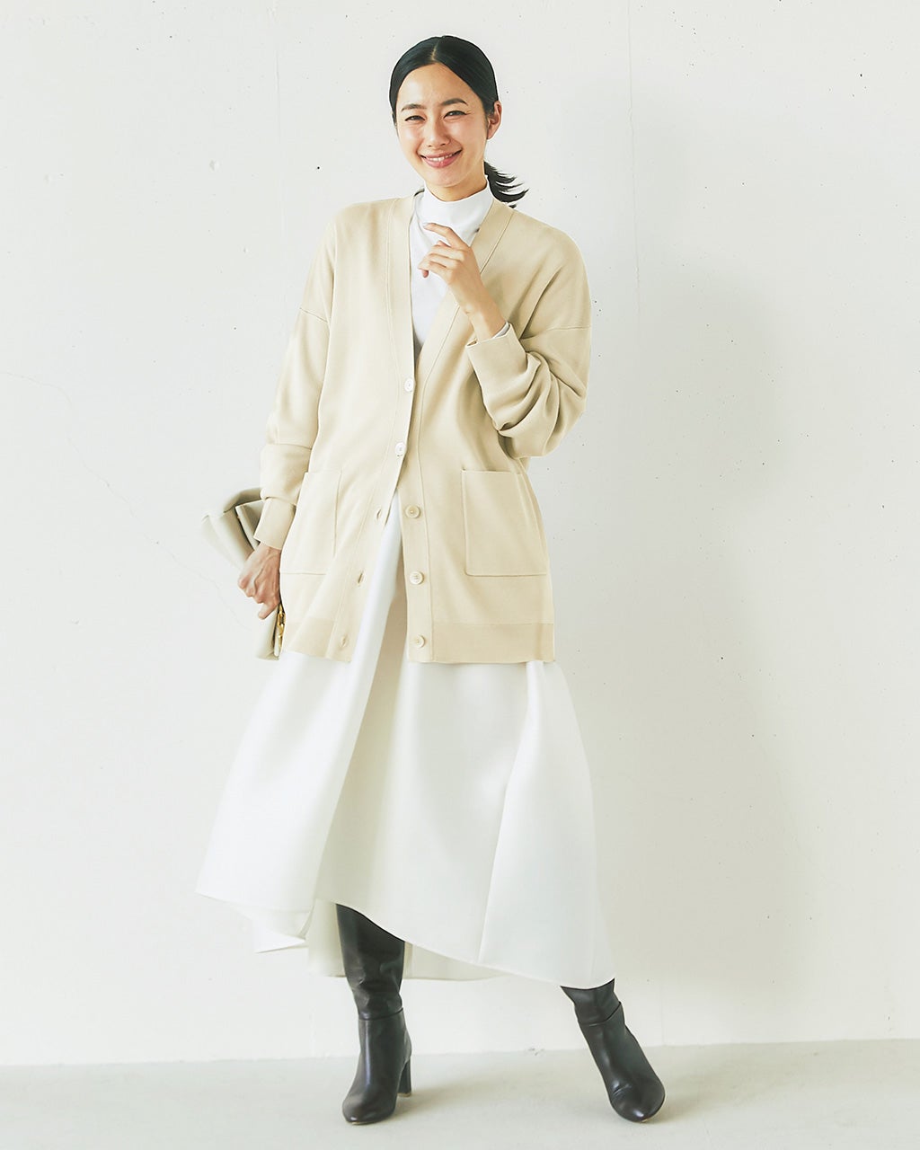 ロングカーディガン ウィメンズ(M ベージュ): トップス｜Right