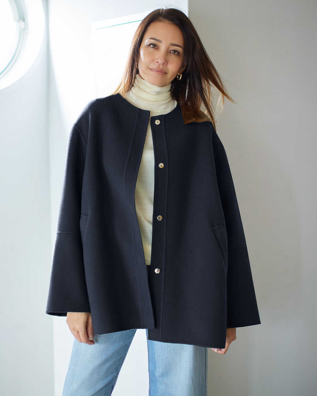 最終価格♡LORITTIカシミヤ100ショートコート ジャケット・アウター