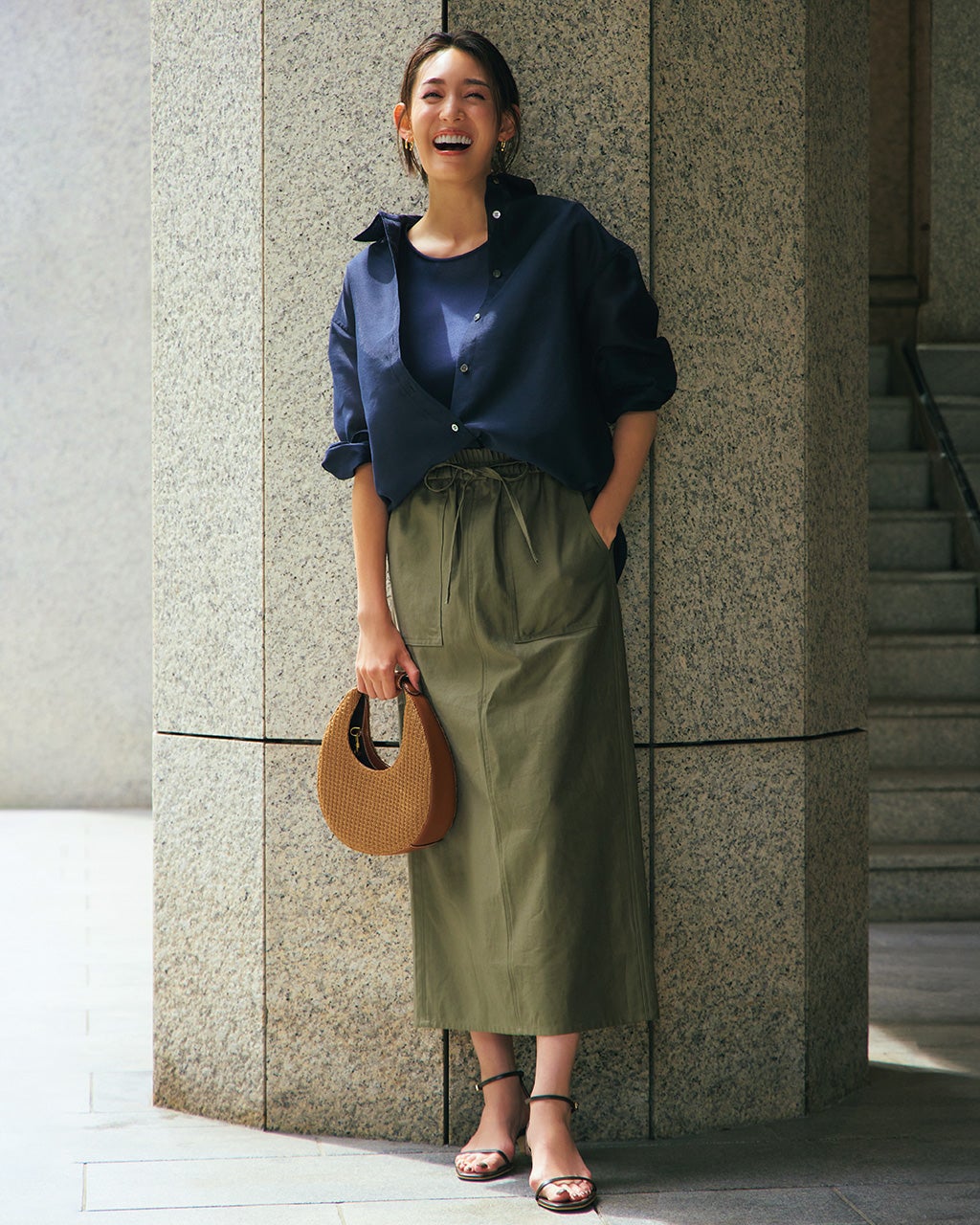 LOEWE直営店 コットンツイルスカート (2色) レディース デザイナースカート、ハーフスカート - LOEWE - LOEWE