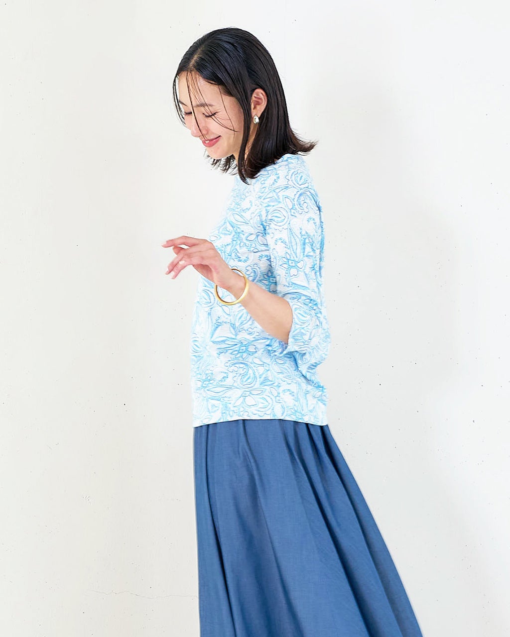 【S/DOUBLE】関税/送料込み スクリプト スタック Tシャツ g2502662-02.jpg