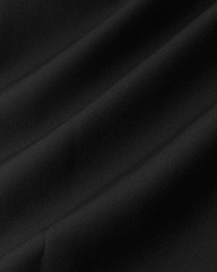 ダブル編みジャージー・深Vネックジャンスカ 105cm 詳細画像 ブラック 4