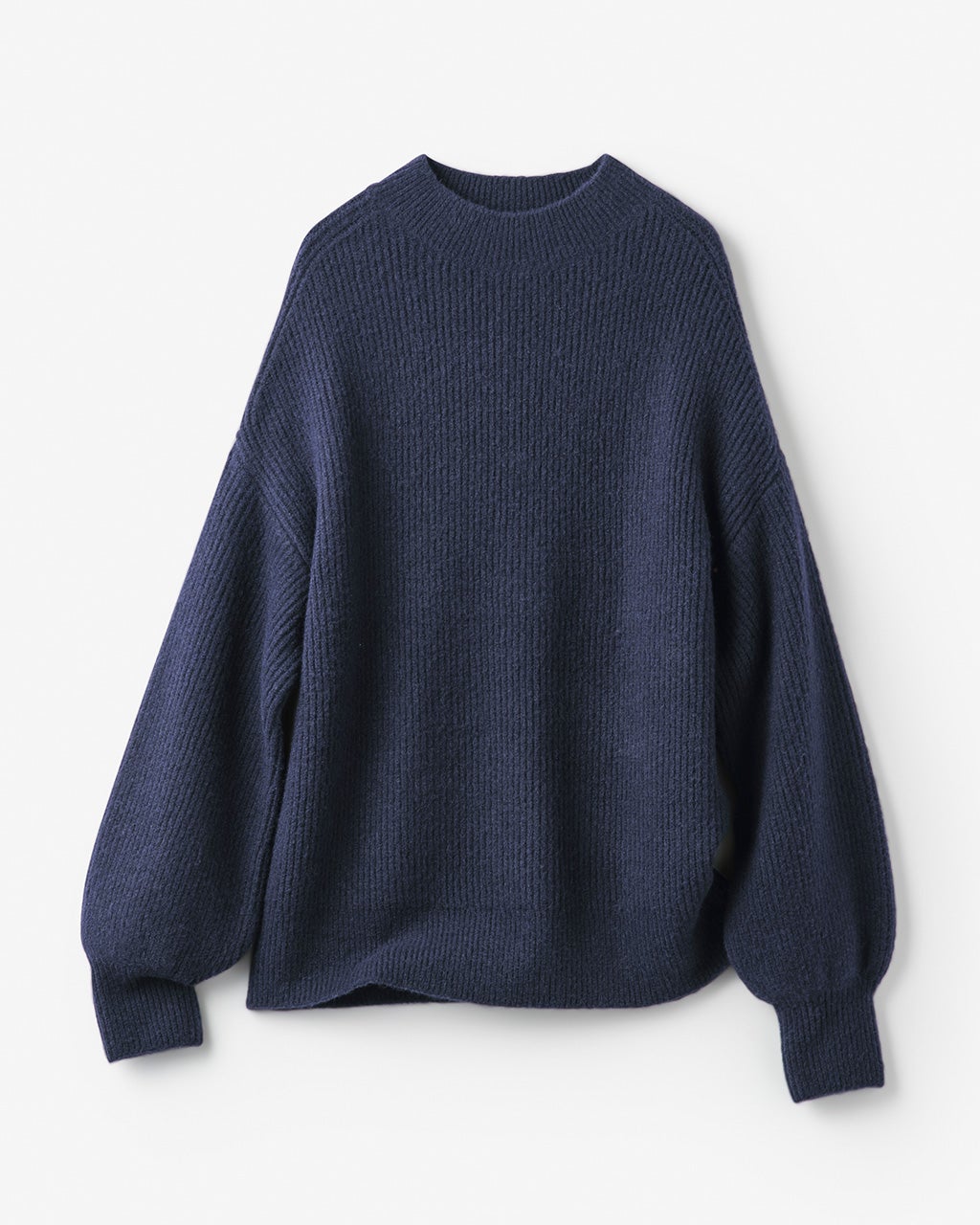 Deuxieme Classe 15AW ラム畦 ハイネック ニット ブラック