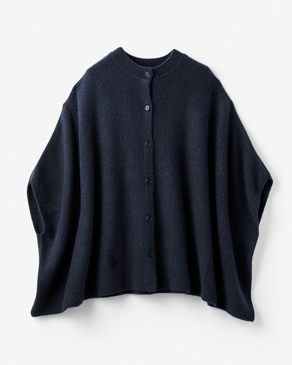 片畦編み・ニットポンチョ/DoCLASSE