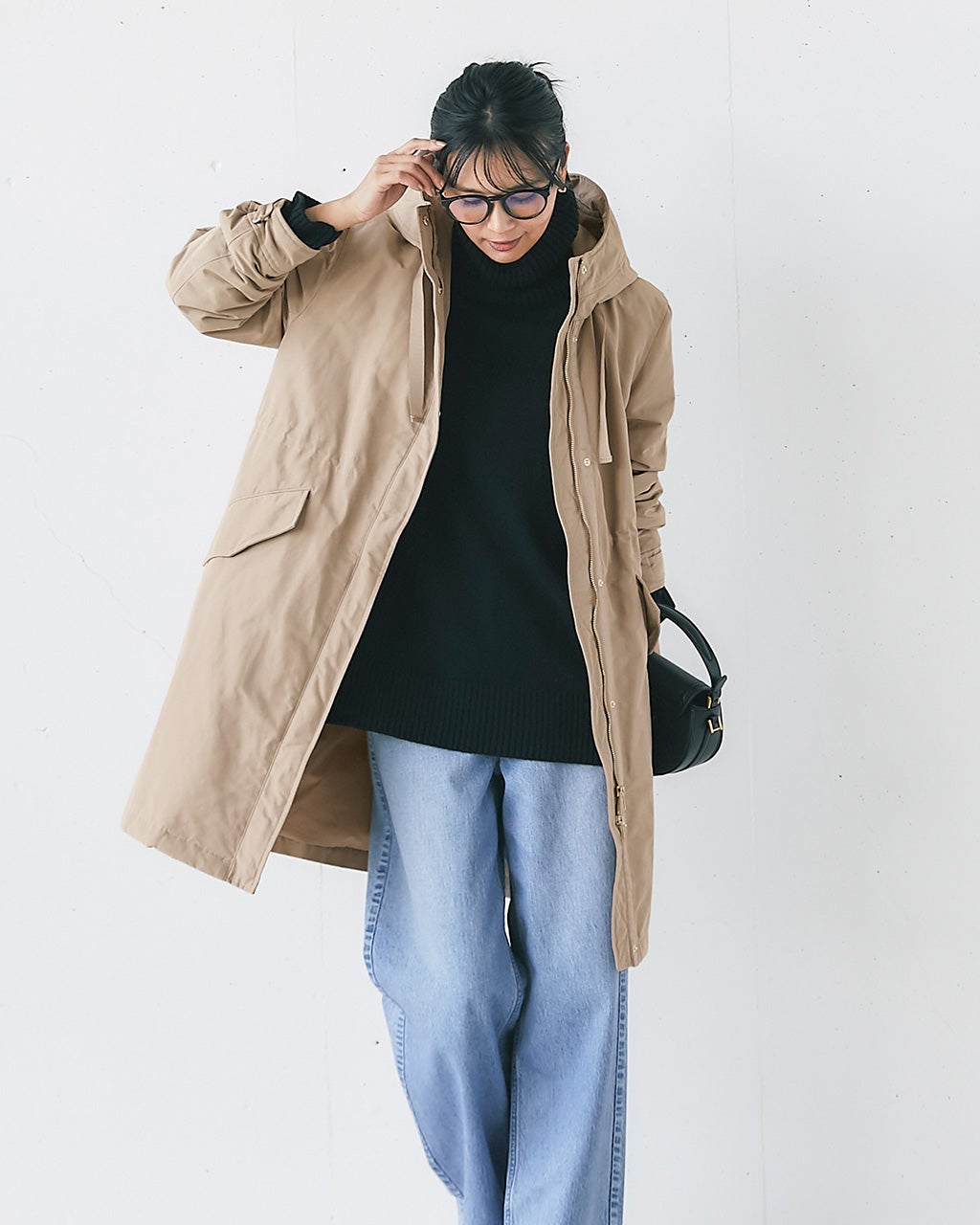 ドゥクラッセ　マジカルサーモ・グログラン／フードコート　アウター　大きいサイズ マジカルサーモ・グログラン／フードコート/DoCLASSE