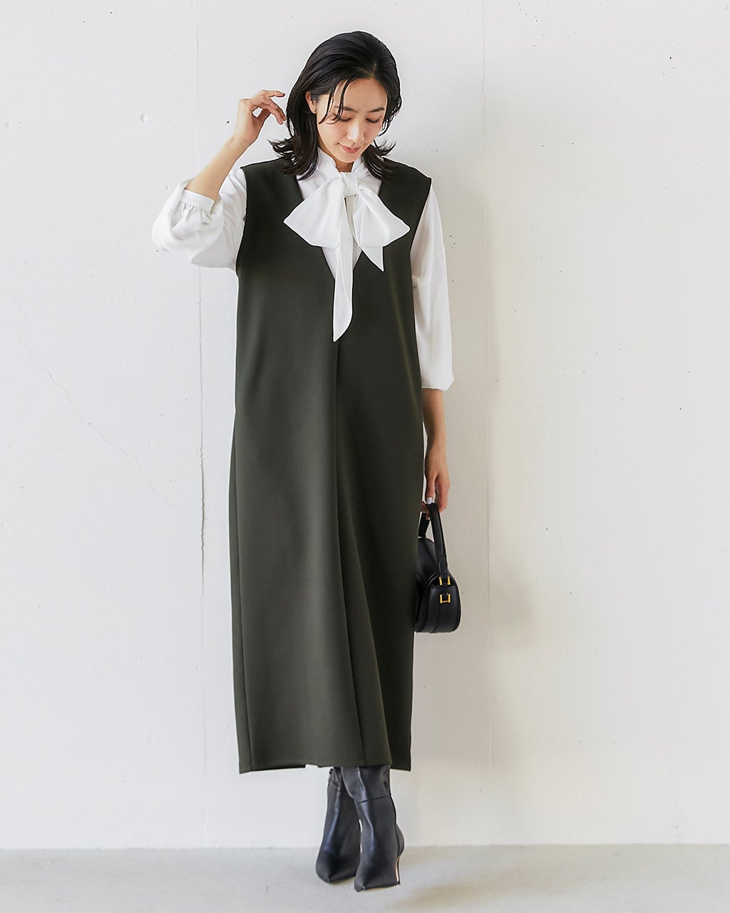 ebure - クリアサキソニー　ボウタイブラウス　ebure 新品同様 クリアボイル ブラウス | ebure (Women)/エブール | 三越伊勢丹