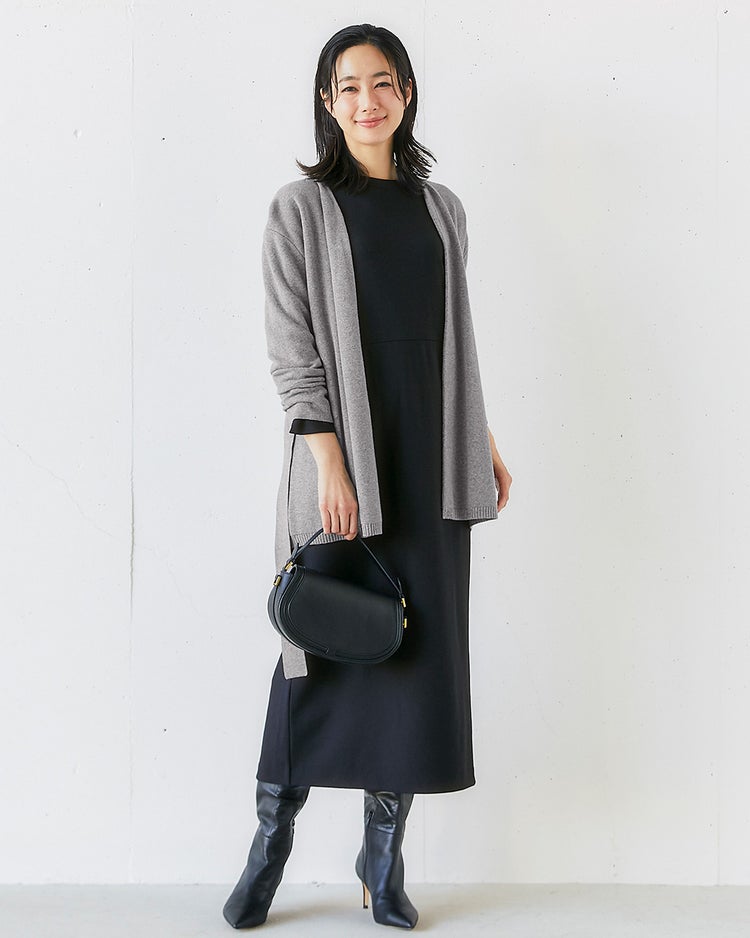 ストレッチジョーゼット・ワンピース 詳細画像 ミッドナイトブルー 3