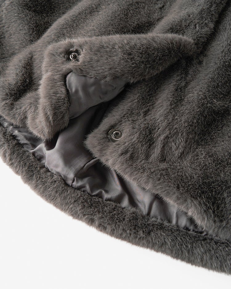 エコミンク・ファーブルゾン 詳細画像 グレー 6