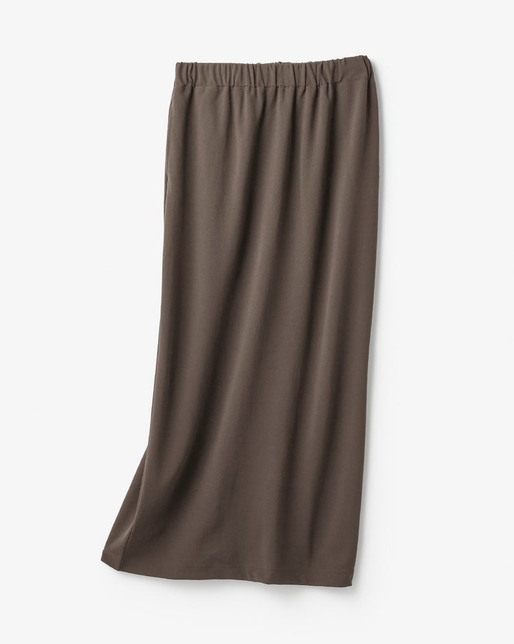 ストレッチジョーゼット・ナロースカート 詳細画像 ブラウングレー 3
