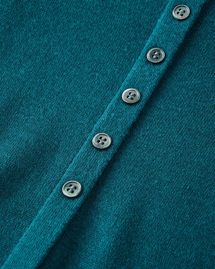 ソフトウール・ウエストギャザーワンピース 詳細画像 ピーコック 4