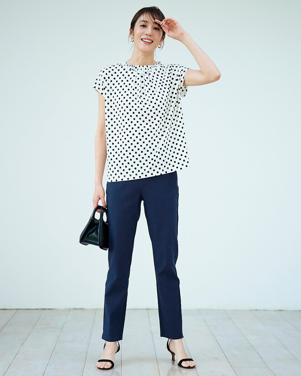 【XSサイズ】ストレッチスリムリブパンツ ネイビー XS レディース 未使用品 デニム レディース ネイビー スーパーストレッチ スキニー