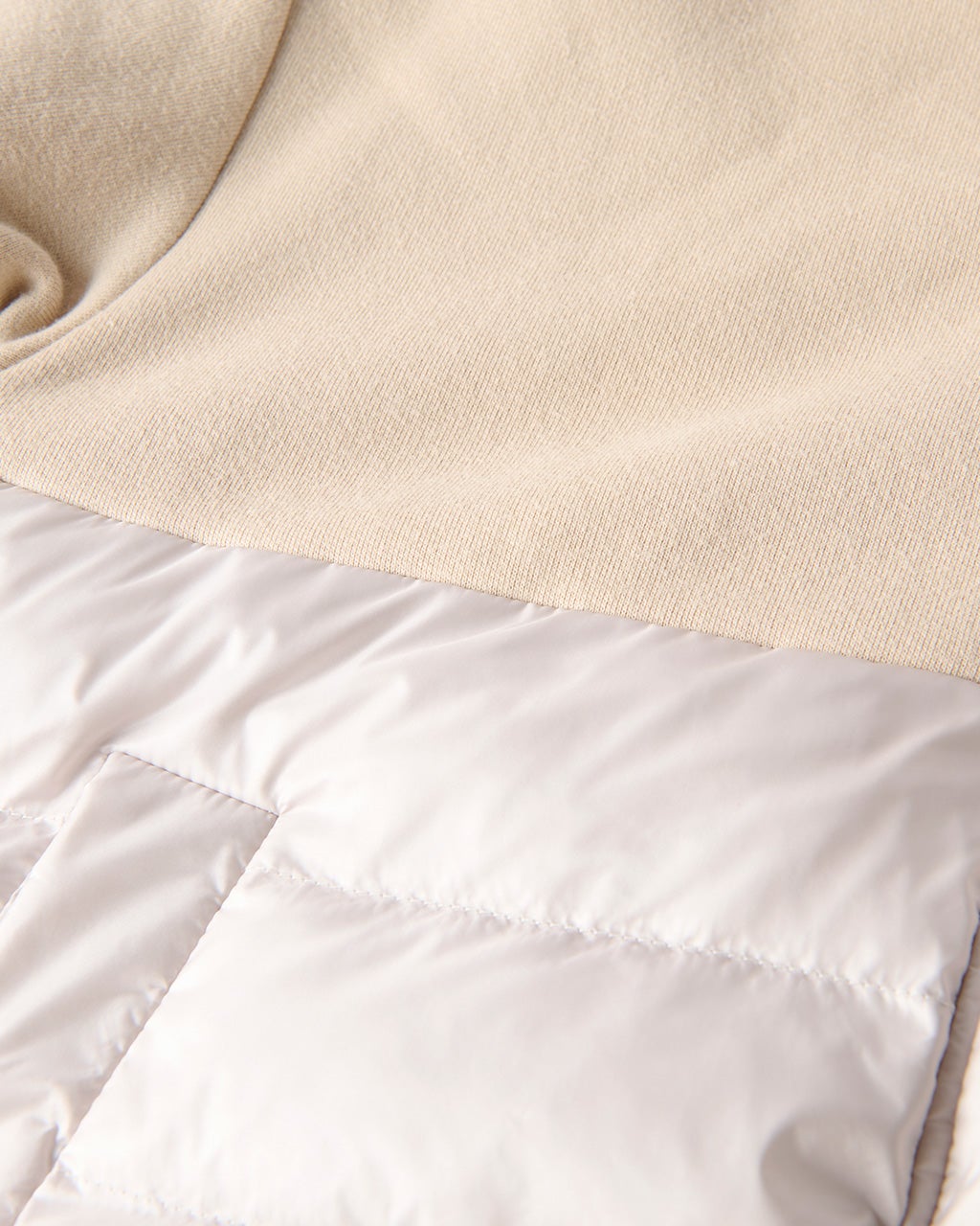 異素材コンビ・エコダウンフーディ/40代50代からのレディース