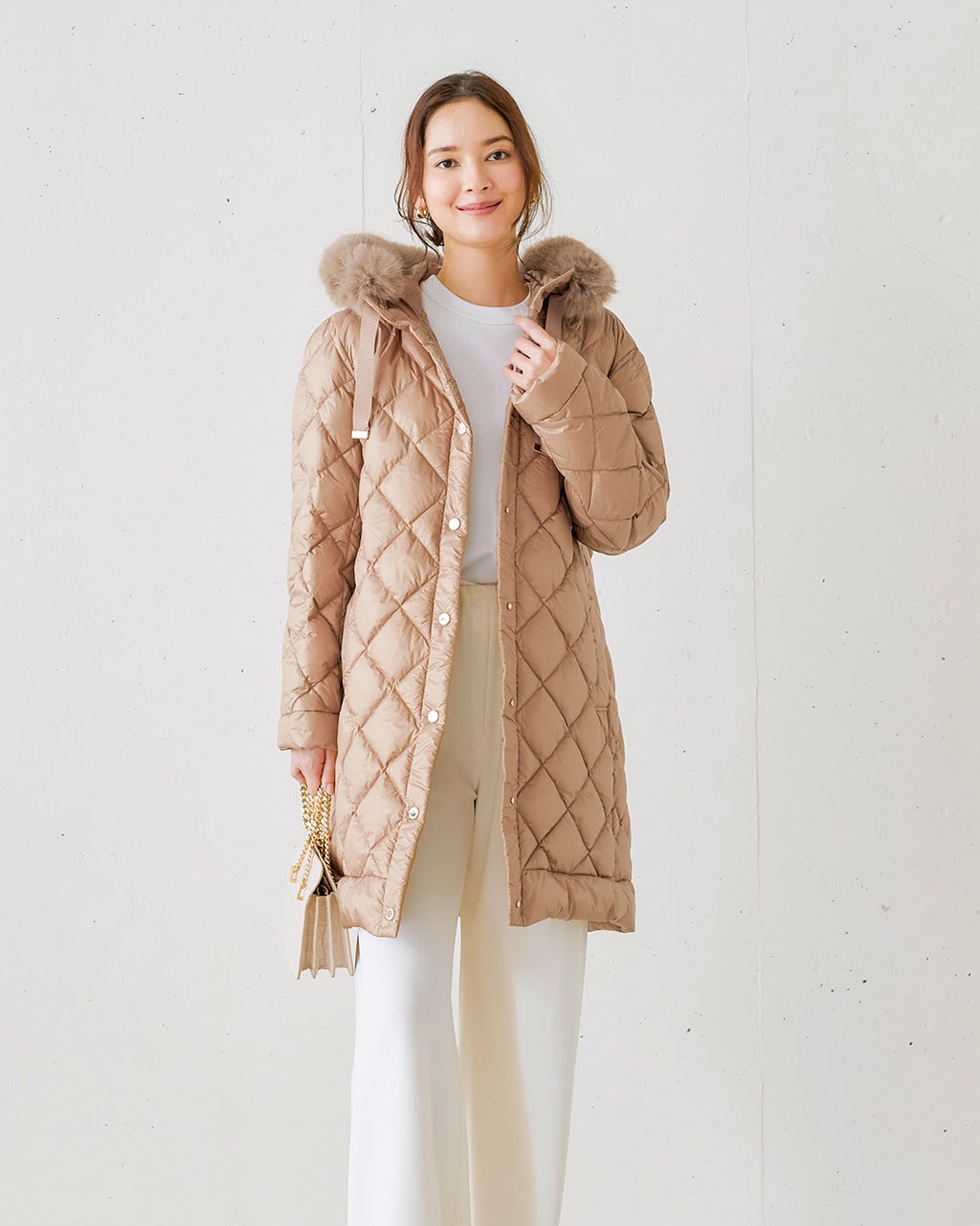 DoCLASSE ドゥクラッセ AIRダウン・エコファーダイヤキルトコート AIRダウン・エコファーダイヤキルトコート/40代50代からのレディース