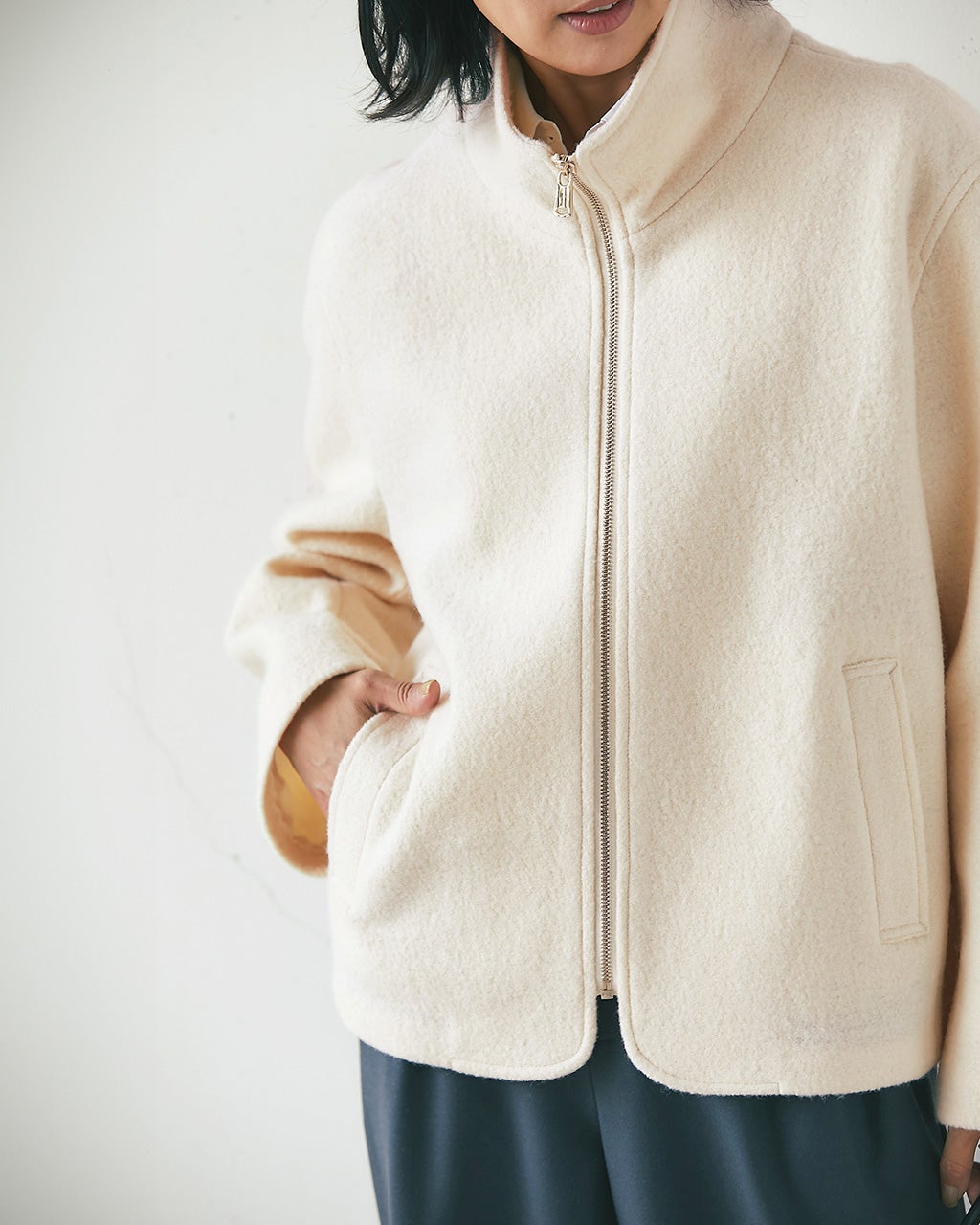 L&#39;Appartement DEUXIEME CLASSE - クーポン限定価格APSTUDIO  sentof ウールフーディTシャツ　グレー 8018001115434_1.jpg