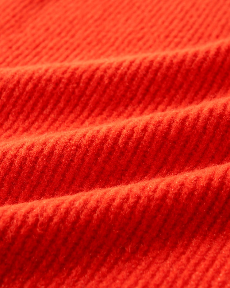 ストレッチタム・片畦ニットワンピース 詳細画像 オレンジ 4