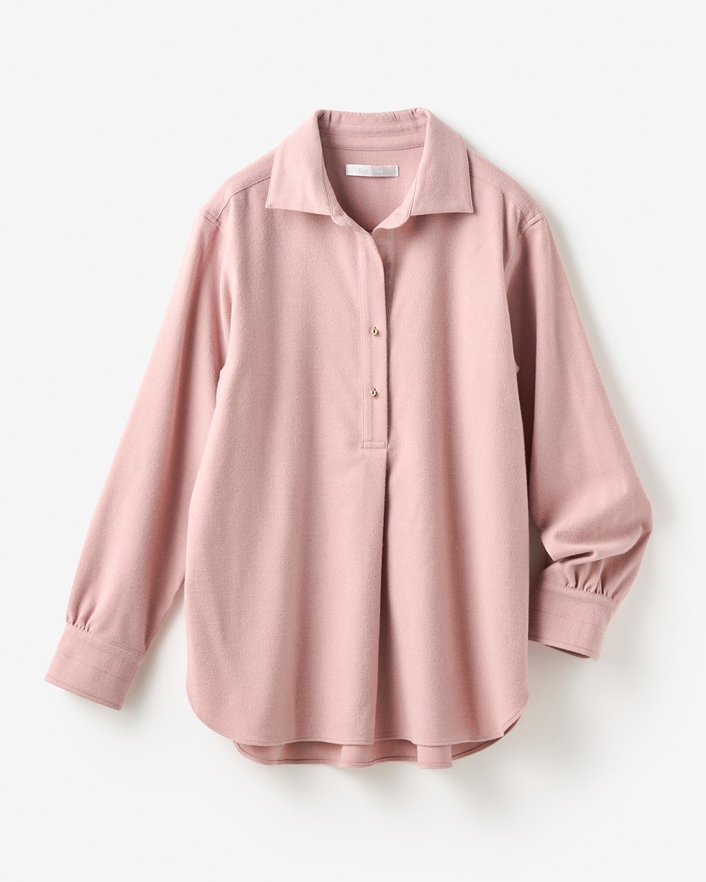 微起毛サキソニー・スキッパーシャツ/DoCLASSE