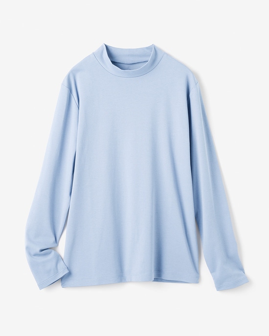 超長綿ハイネック／無地