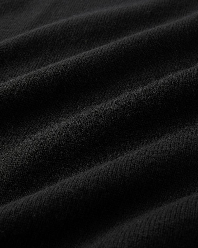 ウール混・パーツ使いハイネックセーター 詳細画像 ブラック 2