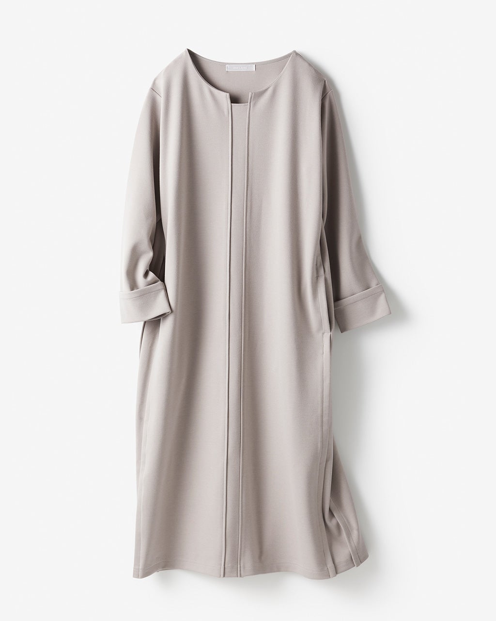 ウォームポンチ・キーネックミディワンピース/40代50代からの