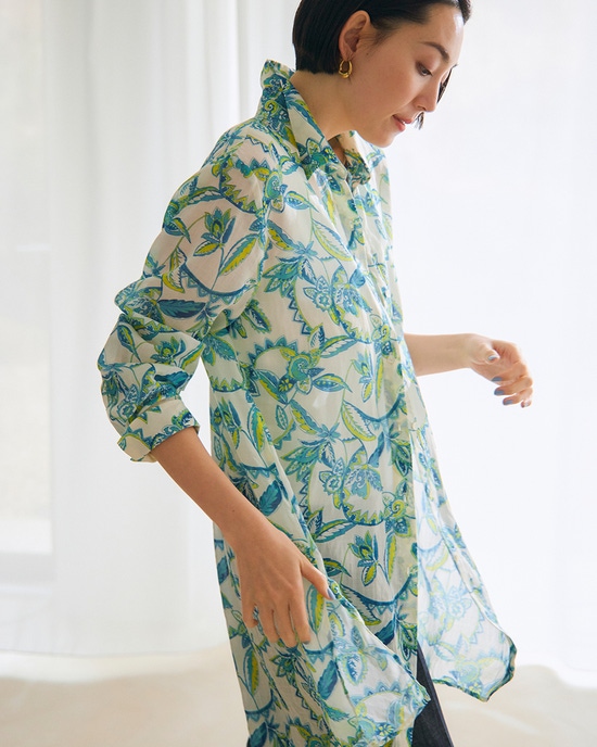 シアーラミー・ロングシャツ