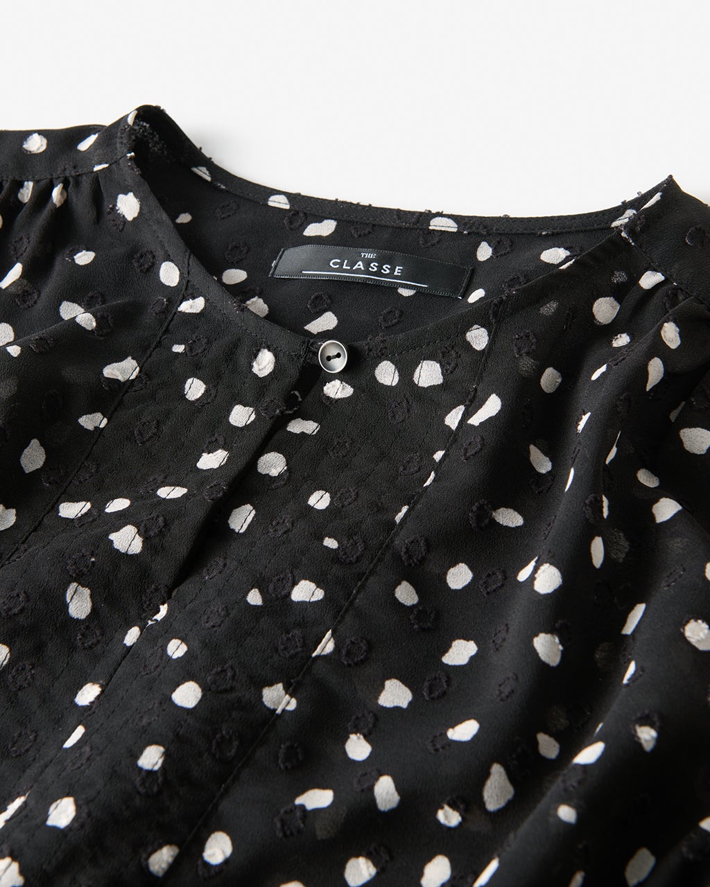 ドットジャカード・プリントドレス/40代50代からのレディース