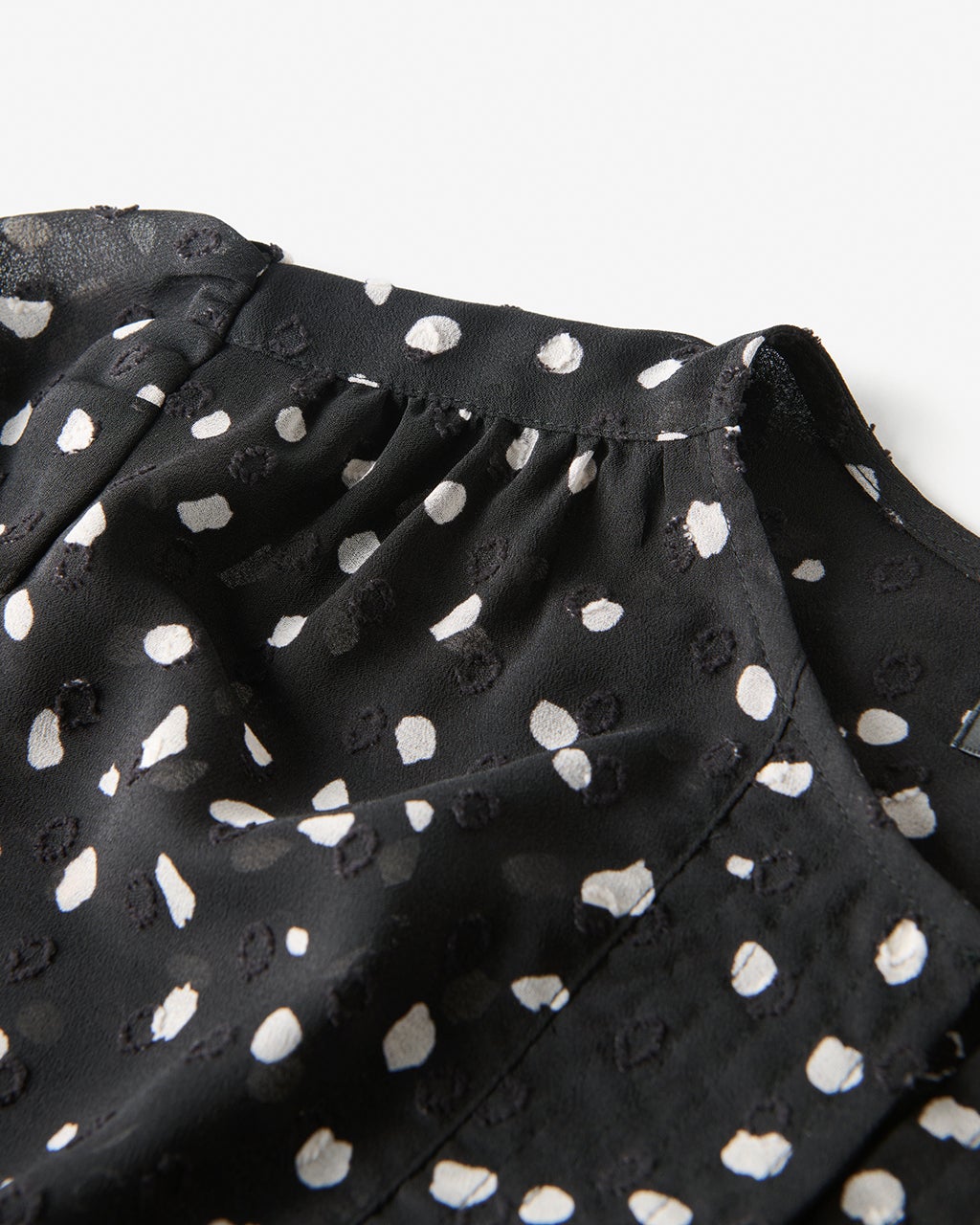 ドットジャカード・プリントドレス/40代50代からのレディース