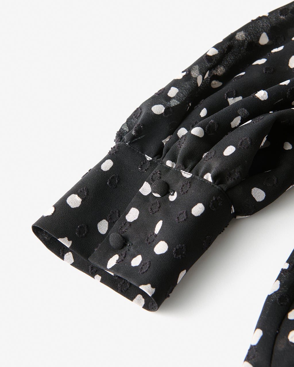 ドットジャカード・プリントドレス/40代50代からのレディース