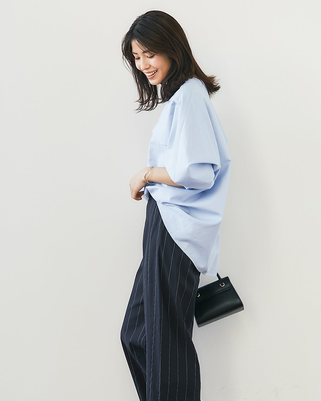 Deuxieme Classe コットンプルオーバー ブラウス◆ネイビー DEUXIEME CLASSE - Deuxieme Classe コットン プルオーバーシャツ 未