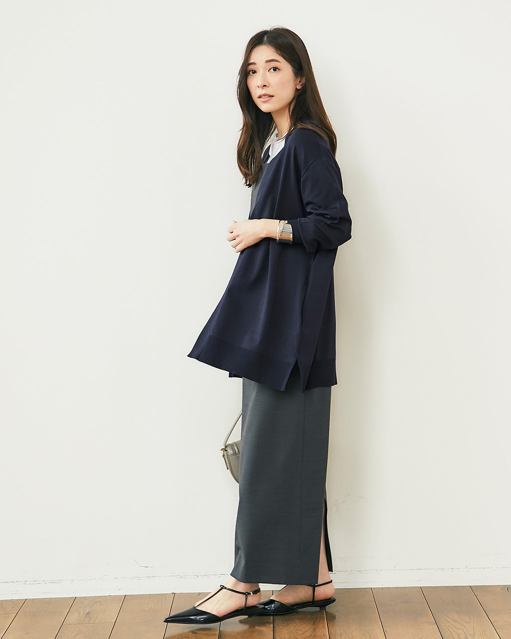 新品 DoCLASSE ドゥクラッセ UVニット スリークロング